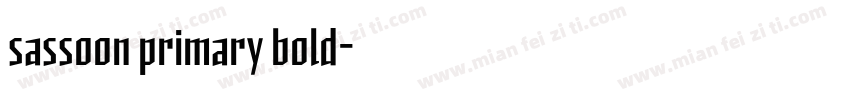 sassoon primary bold字体转换